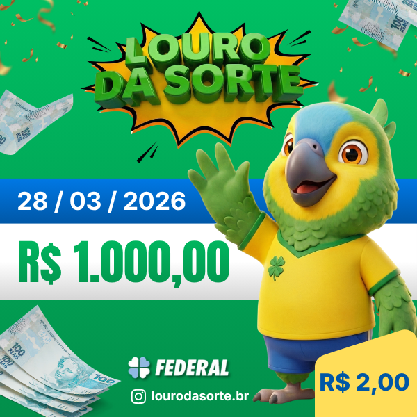 Louro da Sorte | 28/03/2026 🍀